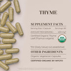 Garden Organics Thyme Herbal Supplement - 60 Vegetarian Capsules - image 3
