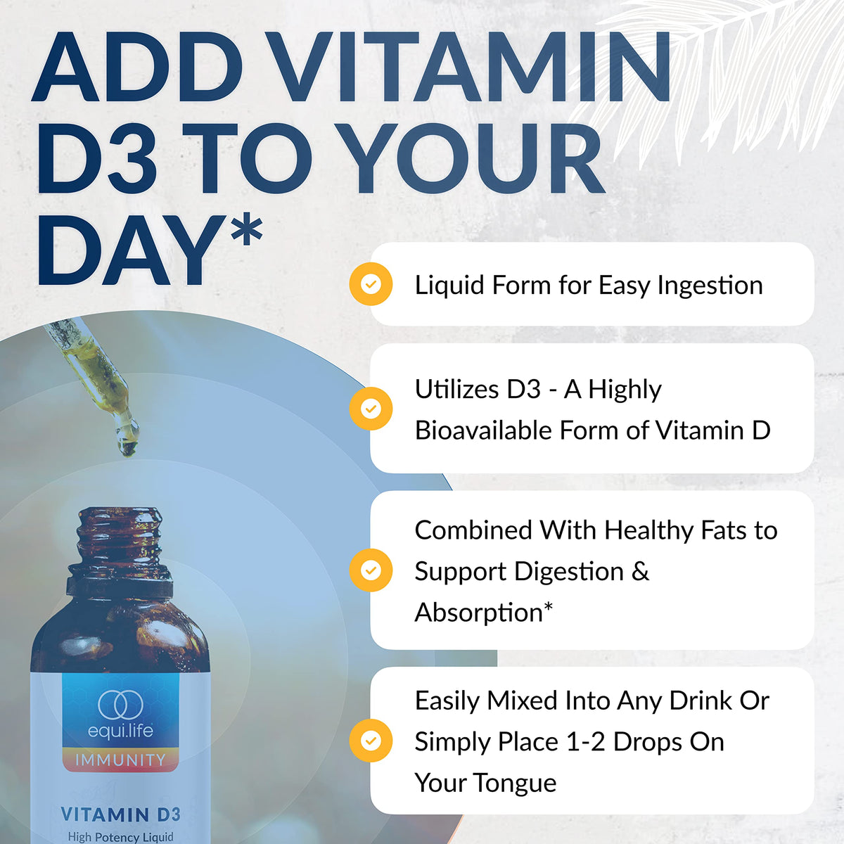 Equilife Vitamin D3 High Potency Liquid Drops - 0.4 fl oz - image 7