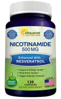 aSquared Nutrition Nicotinamide with Resveratrol - 120 Capsules