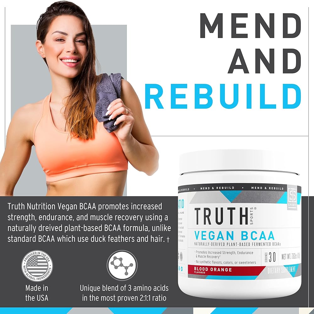 Truth Nutrition Vegan BCAA Powder 2:1:1 Ratio - 30 Servings - image 2