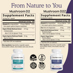 Real Mushrooms Zinc and Vitamin D2 Capsules – 120 Count - image 4