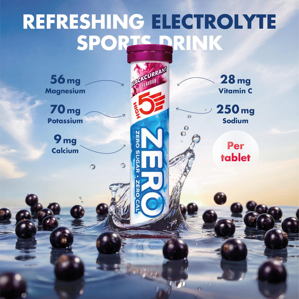 HIGH 5 Zero Electrolyte Tablets Blackcurrant Sugar Free - 20 Count - image 2