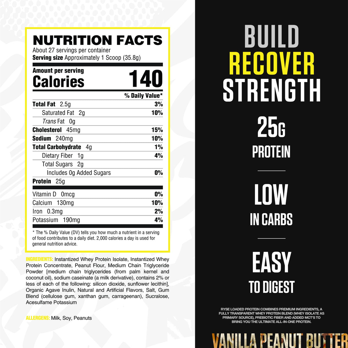 Ryse Loaded Protein Powder