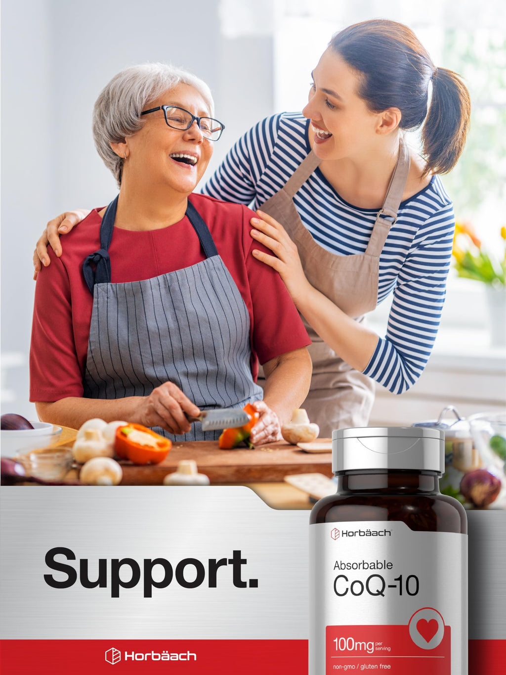 Horbäach CoQ10 100mg Antioxidant - 120 Softgels - image 7