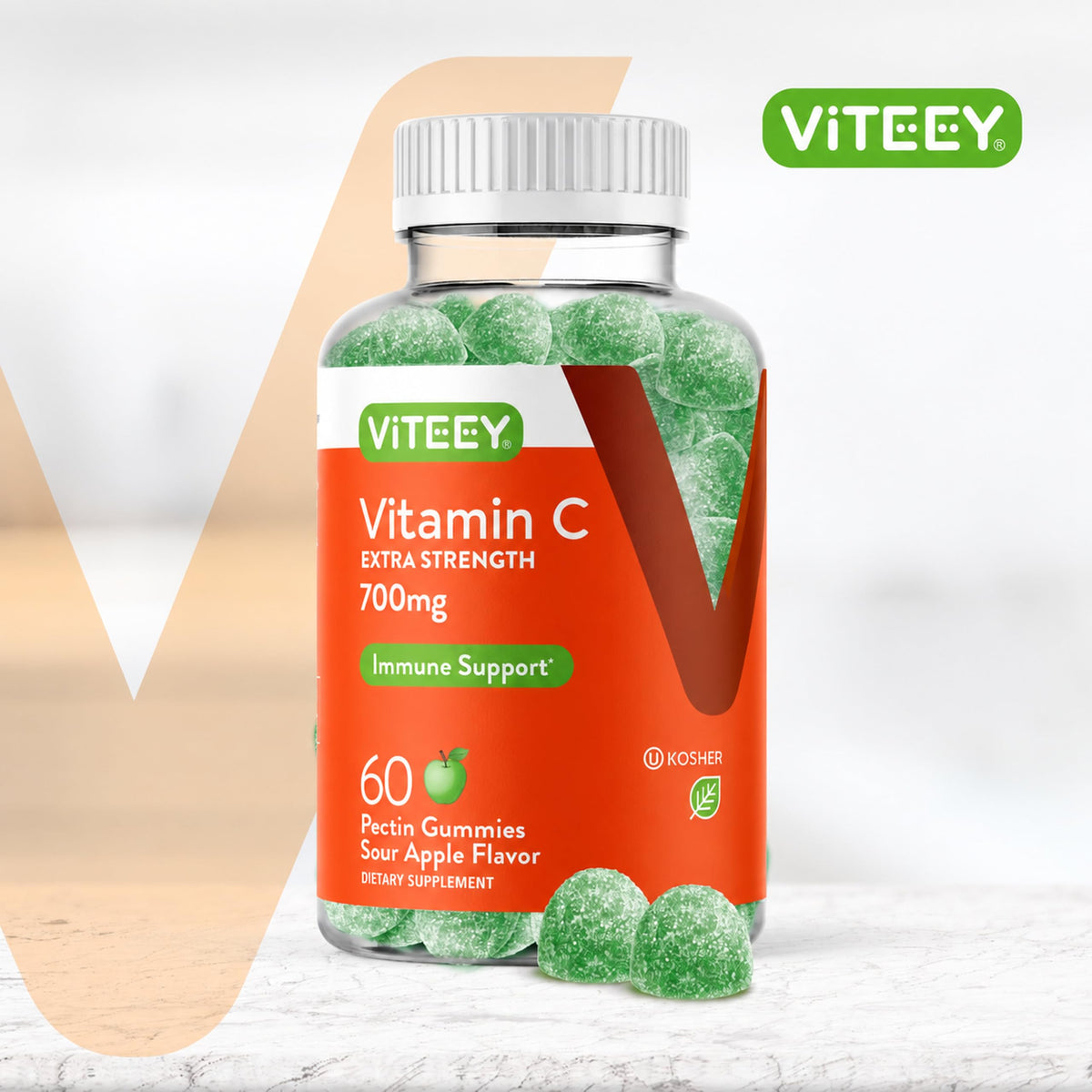 Viteey Vitamin C Gummies for Adults & Teens