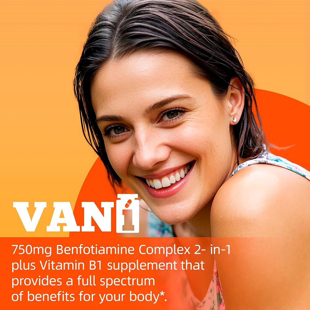 VANI Mega Benfotiamine 750mg with Vitamin B-1