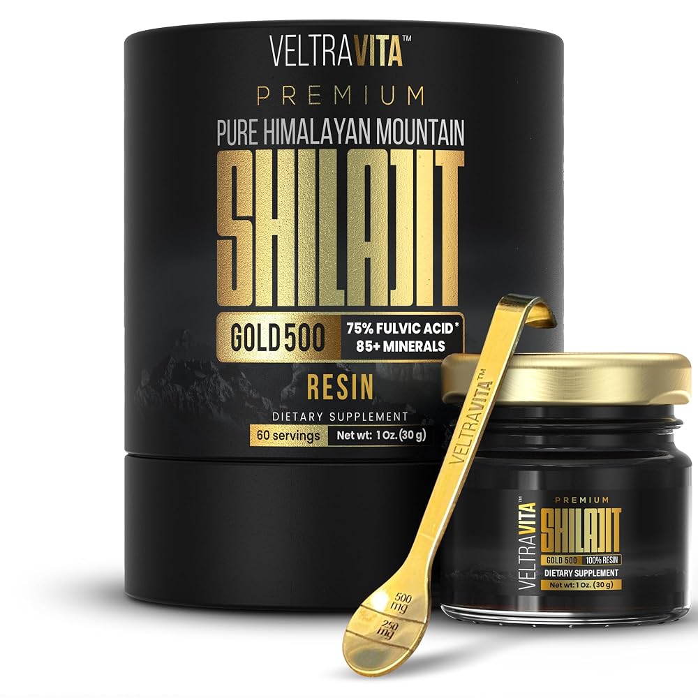 VeltraVita 100% Pure Himalayan Shilajit Resin Gold Grade - 30g