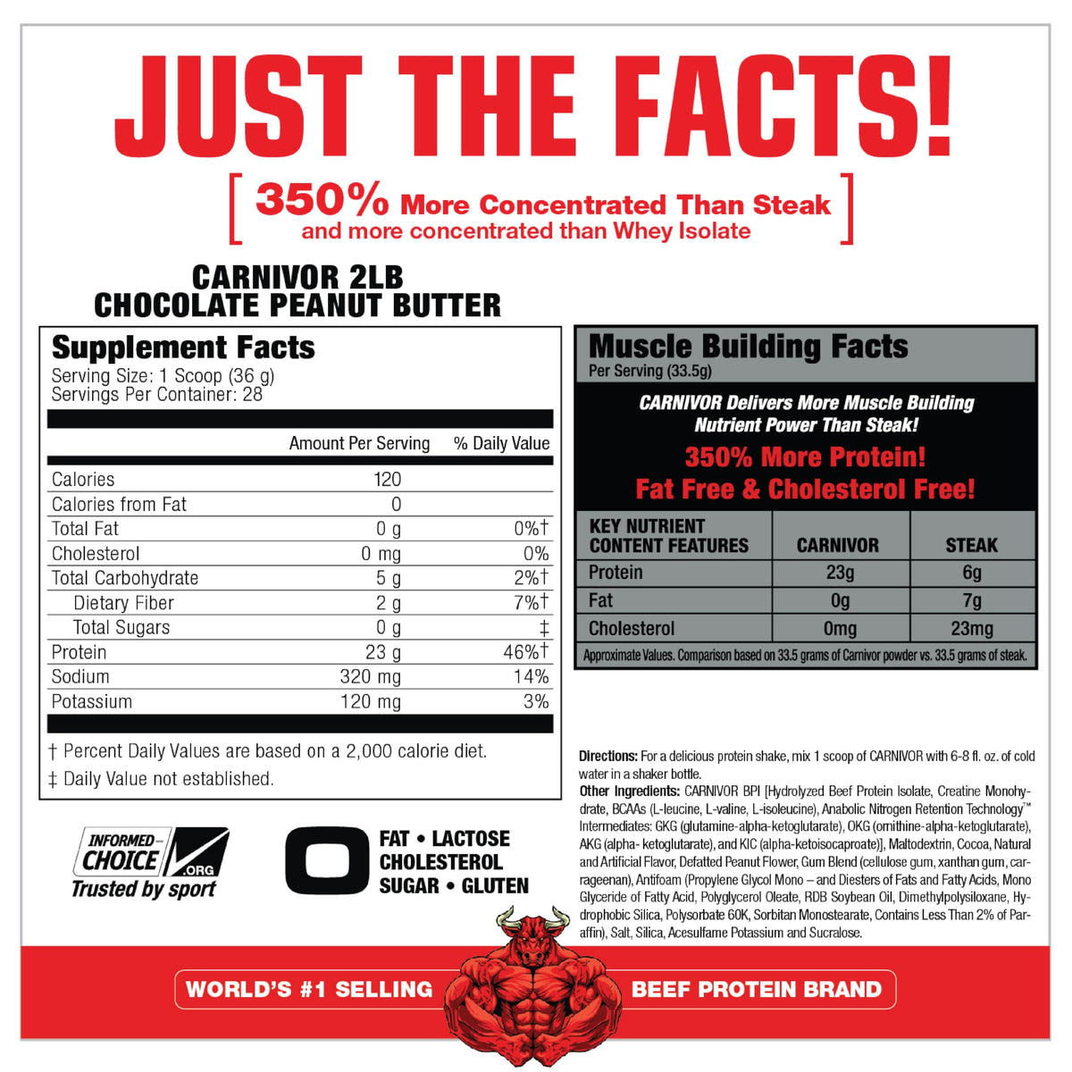 MuscleMeds Carnivor Beef Protein Isolate Powder