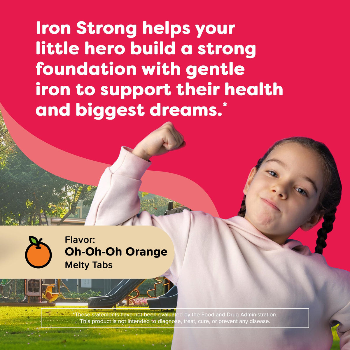 Renzo's Iron Supplement for Kids, Dissolvable Melty Tabs - 90 Count - image 2