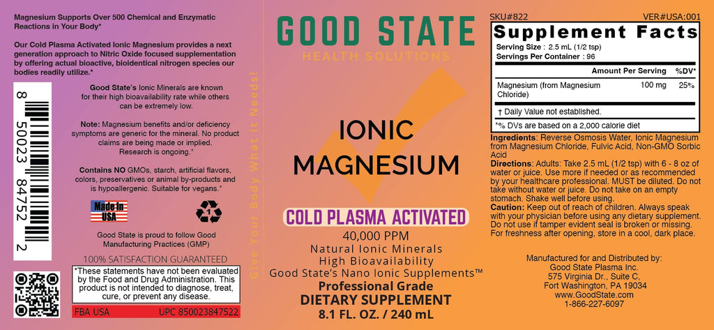 Good State Liquid Ionic Magnesium 100 mg - 96 Servings - image 4