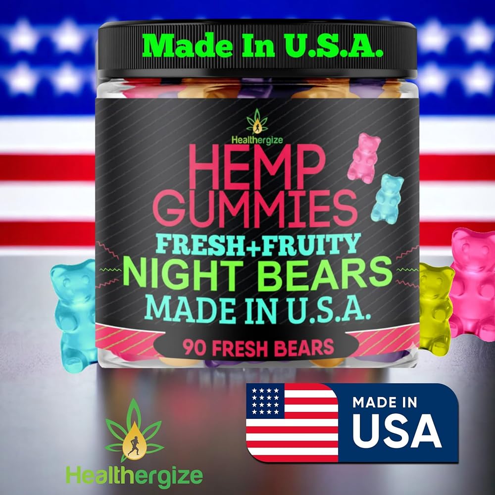 Healthergize Hemp Gummies for Sleep - 90 Gummies - image 2