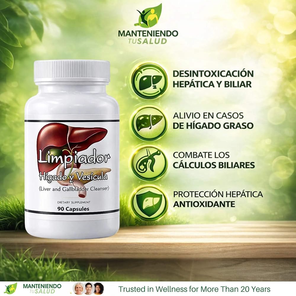 Manteniendo Tu Salud Liver & Gallbladder Cleanse - 90 Vegetarian Capsules - image 3