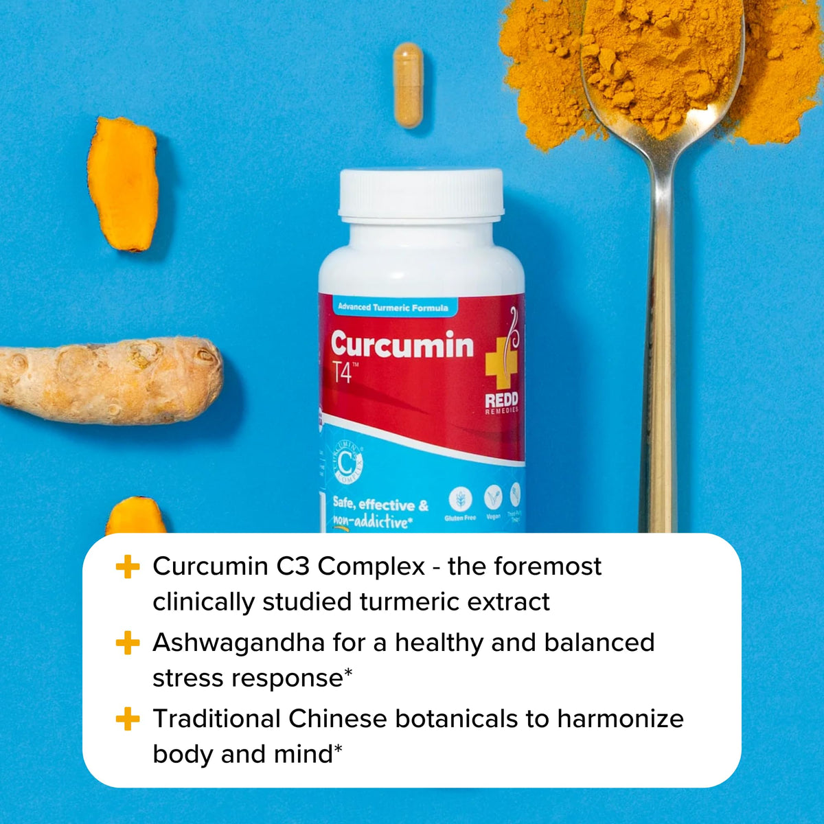 Redd Remedies Curcumin T4 - 60 Vegetarian Capsules - image 6