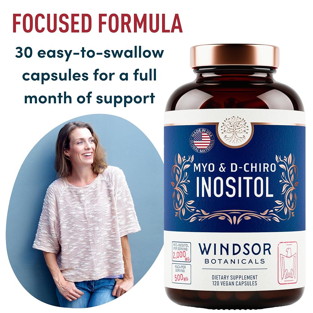 Windsor Botanicals Myo-Inositol & D-Chiro Inositol 40:1 Ratio - image 2