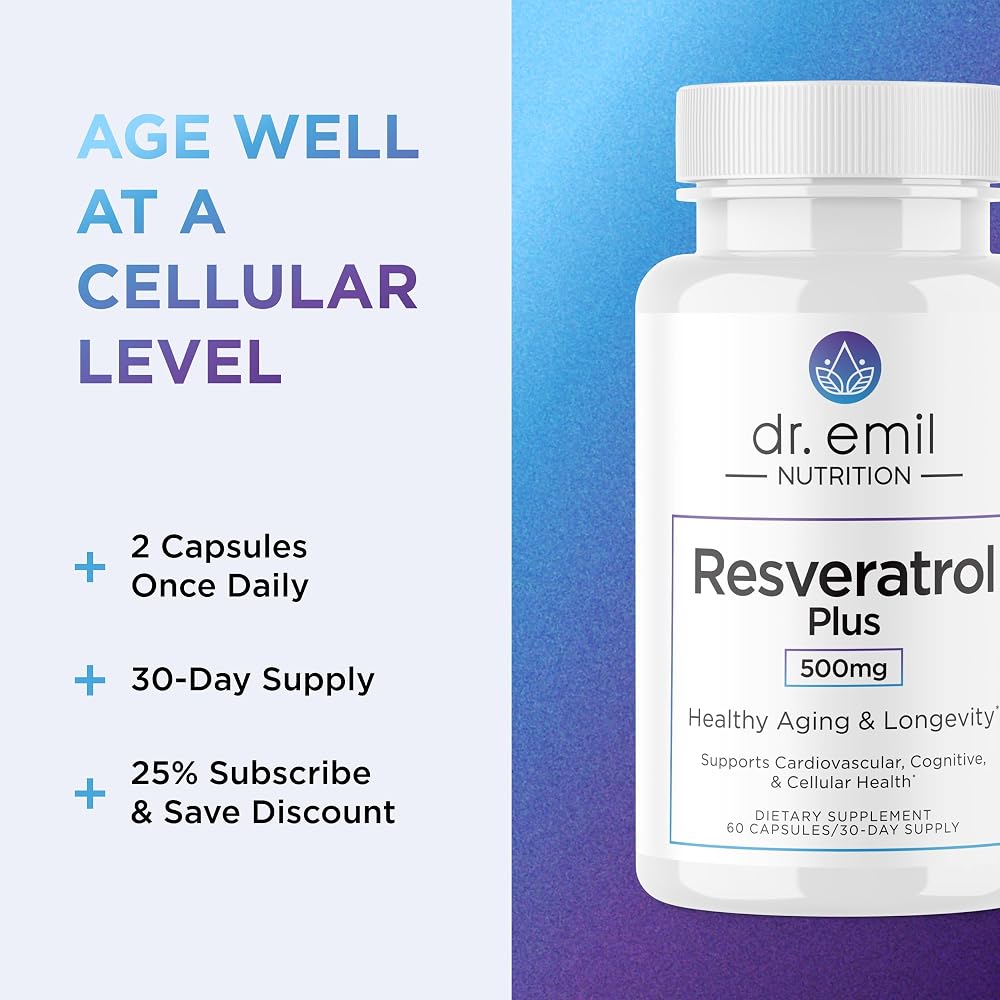 Dr. Emil Resveratrol Supplement with Quercetin