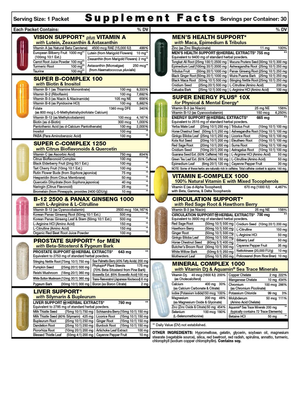 Fresh Start Power Start Men's Daily Vitamin Pack - 30 Packets - image 2