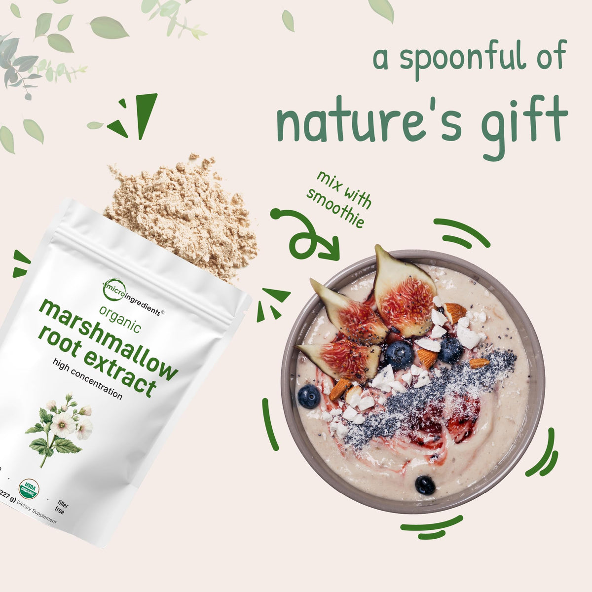 Micro Ingredients Organic Marshmallow Root Powder - 8 Ounce - image 7