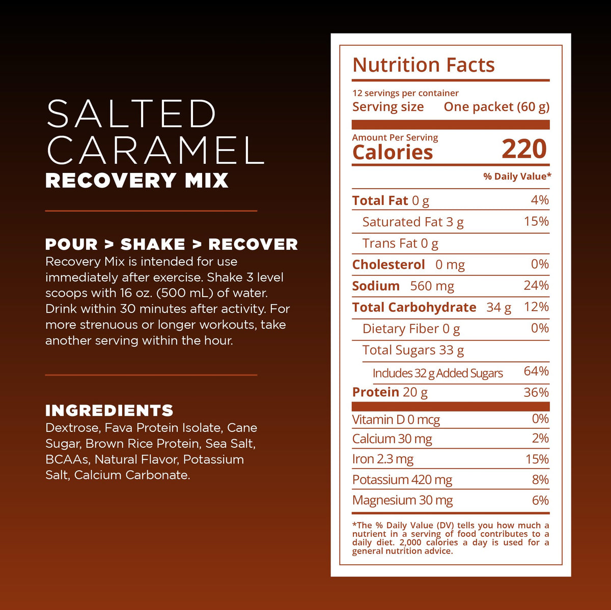 Tailwind Nutrition Recovery Mix Salted Caramel - 12 Sachets - image 5