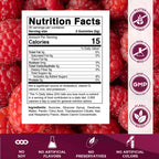 Vitamatic Glucose chewable Gummies - 60 Count - Natural Raspberry