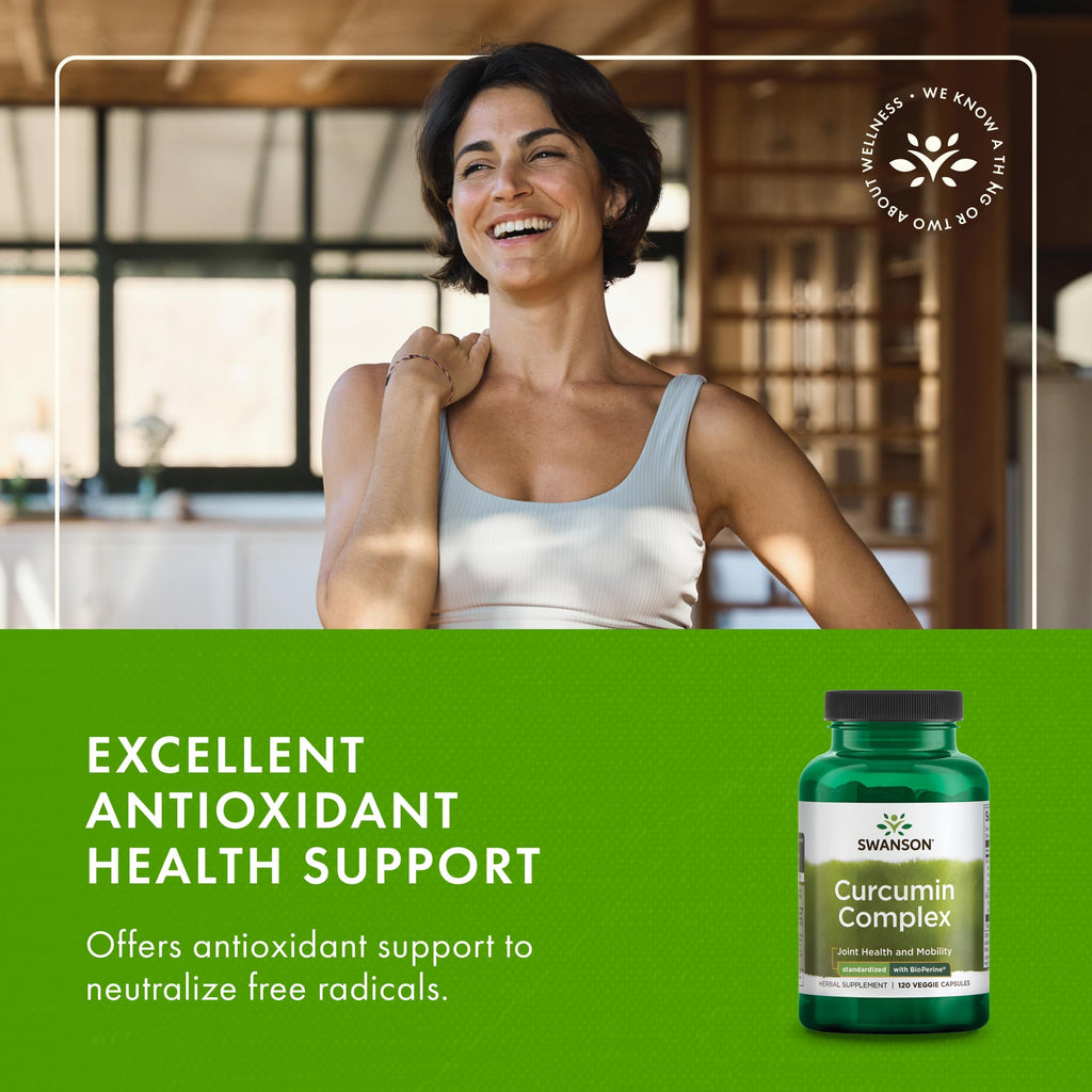 Swanson Curcumin Complex with BioPerine - 240 Vegetarian Capsules - image 6
