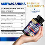 Organic Cadane Ashwagandha Complex with Resveratrol - 90 Capsules - image 2