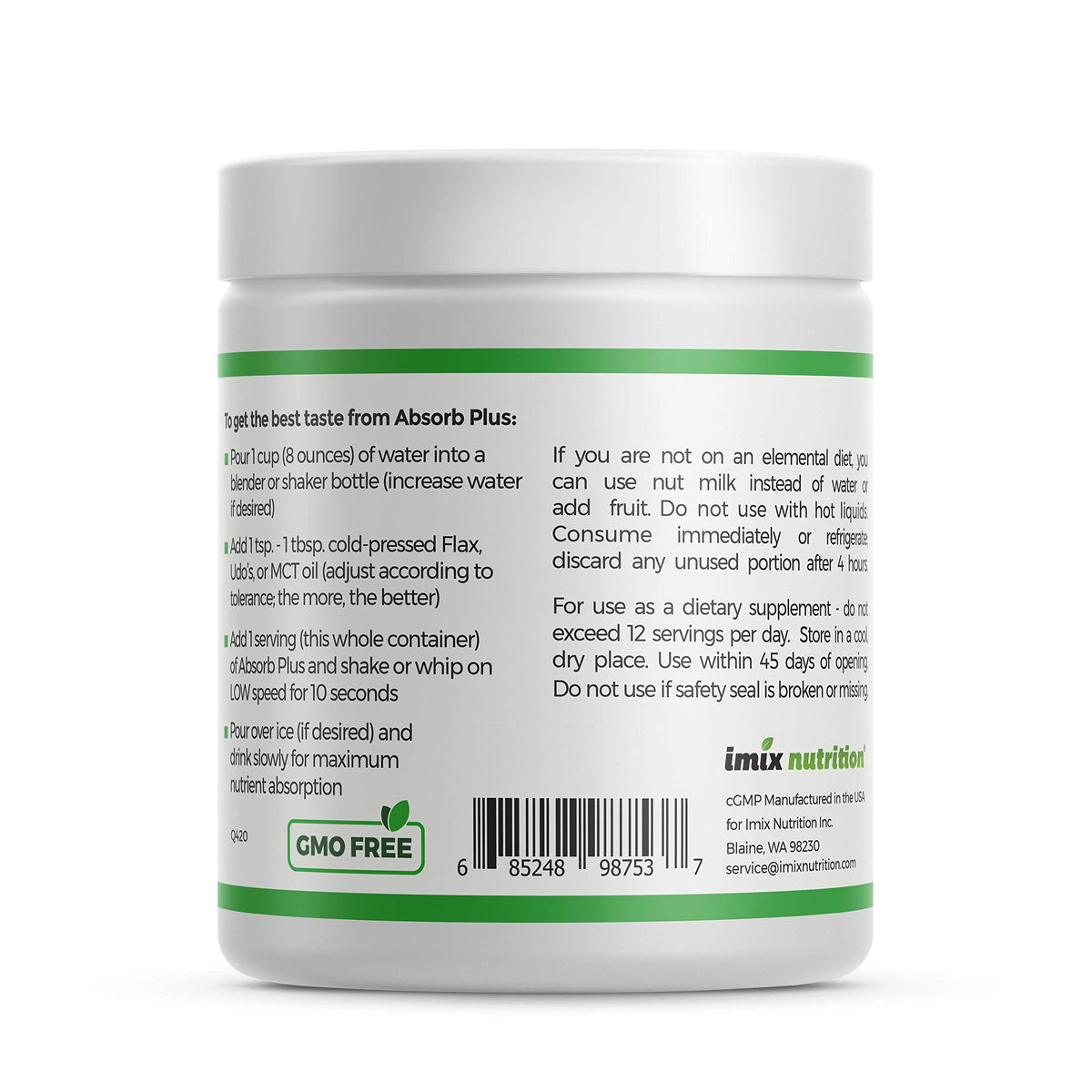 Absorb Plus Vegan Isolate Protein - Gut Health