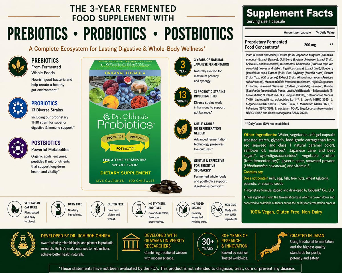 Dr. Ohhira's Probiotics Original Formula - 110 Vegetarian Capsules - image 9