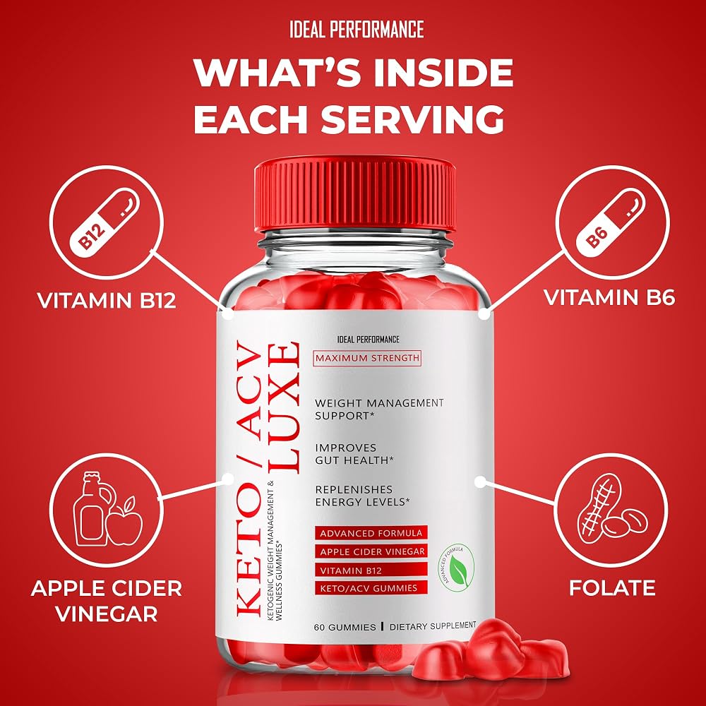 IDEAL PERFORMANCE Keto Luxe ACV Gummies - 180 Count - image 4
