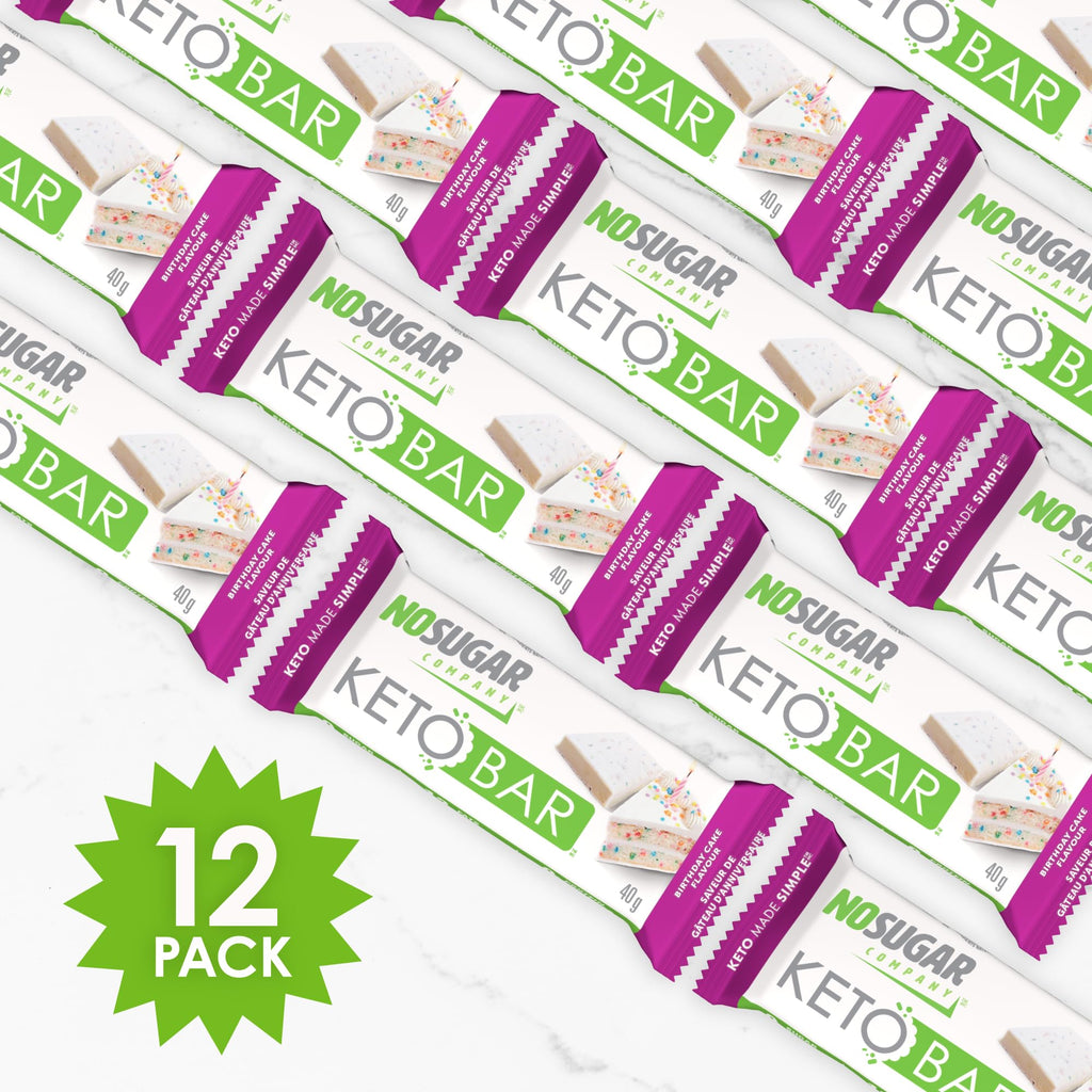 No Sugar Company Keto Bar Birthday Cake - 12 Count - image 5