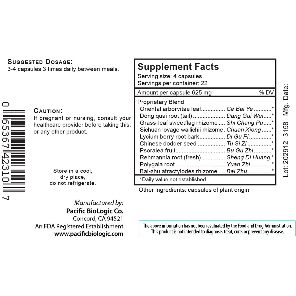 Pacific BioLogic Body Specific Hair - 90 Count - image 2
