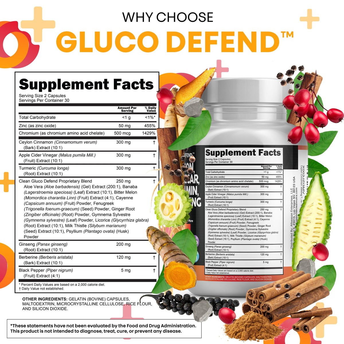 Clean Nutraceuticals Ceylon Cinnamon Berberine Turmeric 16-in-1 - 60 Capsules - image 5