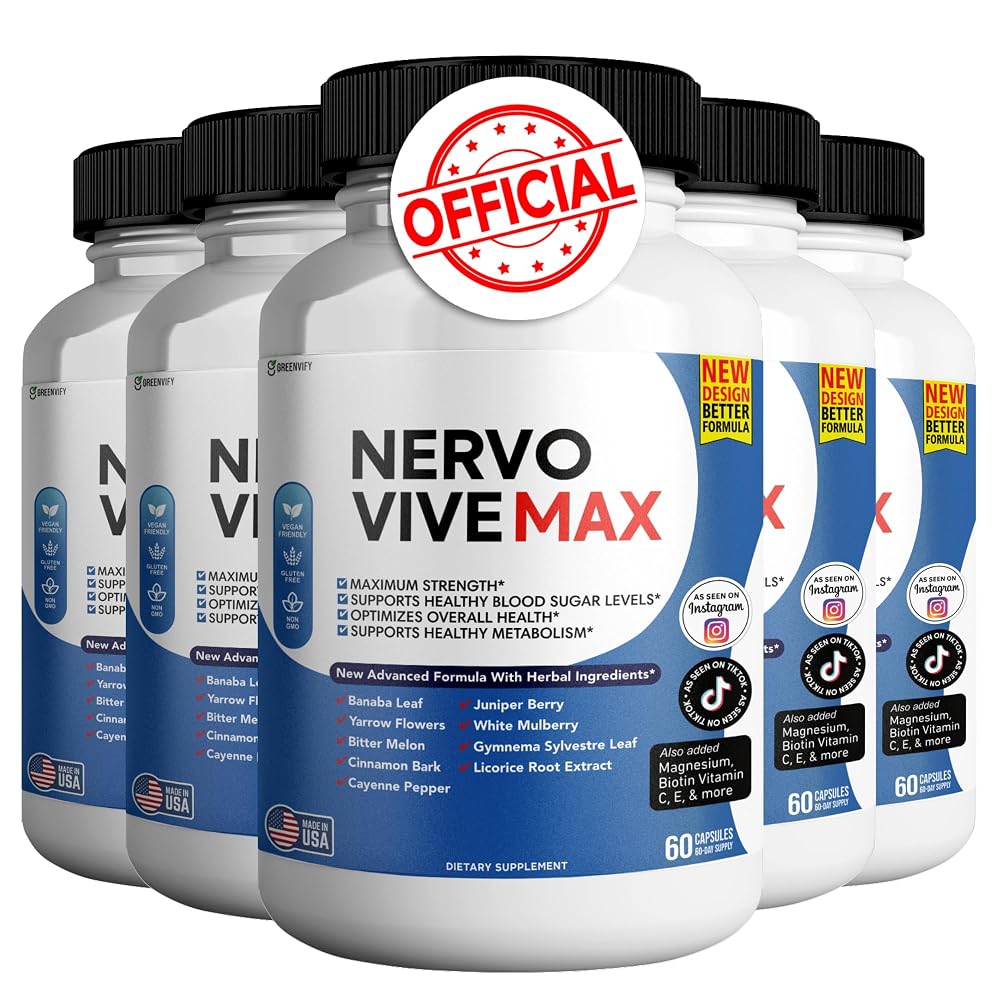 GREENVIFY Nervovive Max - Brain Support Supplement Enhance Memory