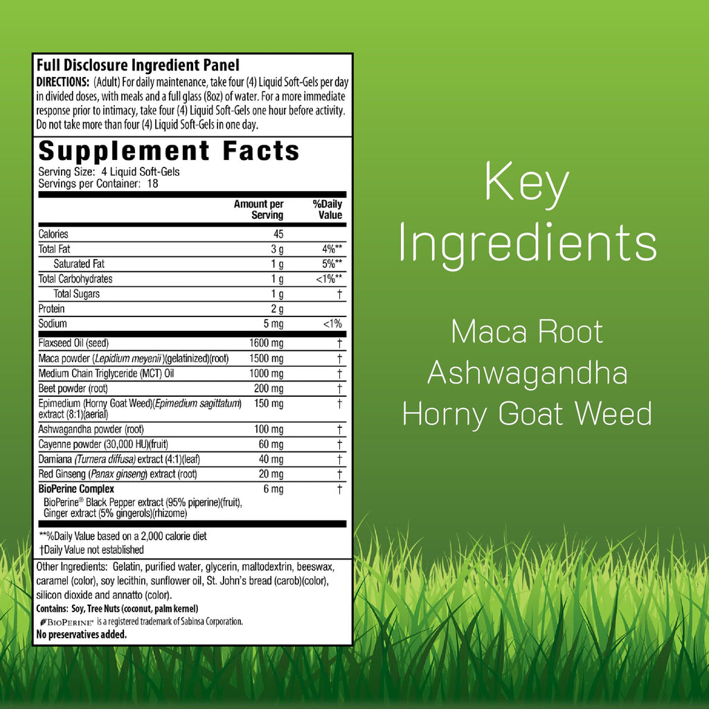 Irwin Naturals Maca Root and Ashwagandha - 75 Softgels - image 2