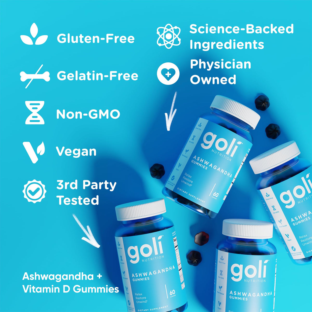 Goli Ashwagandha & Vitamin D Gummy