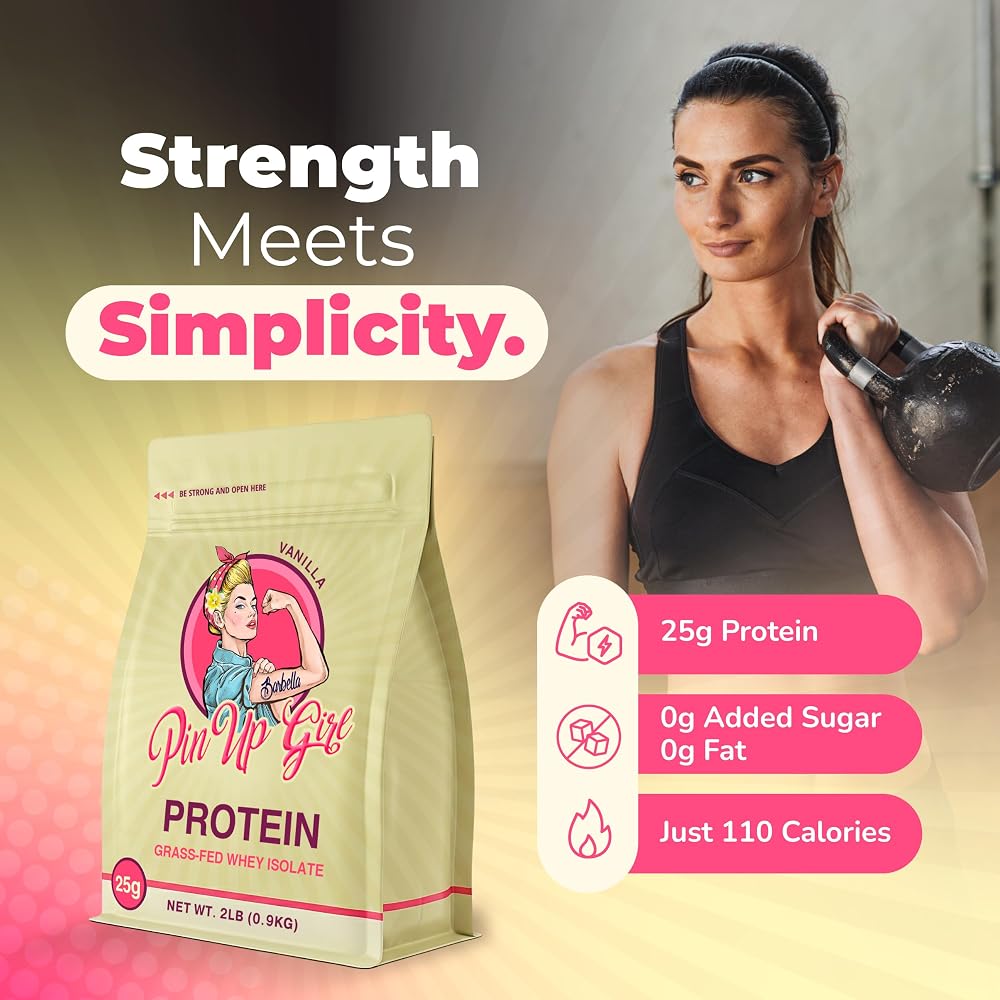 Pin Up Girl Whey Protein Isolate Powder Vanilla - 32 oz - image 2