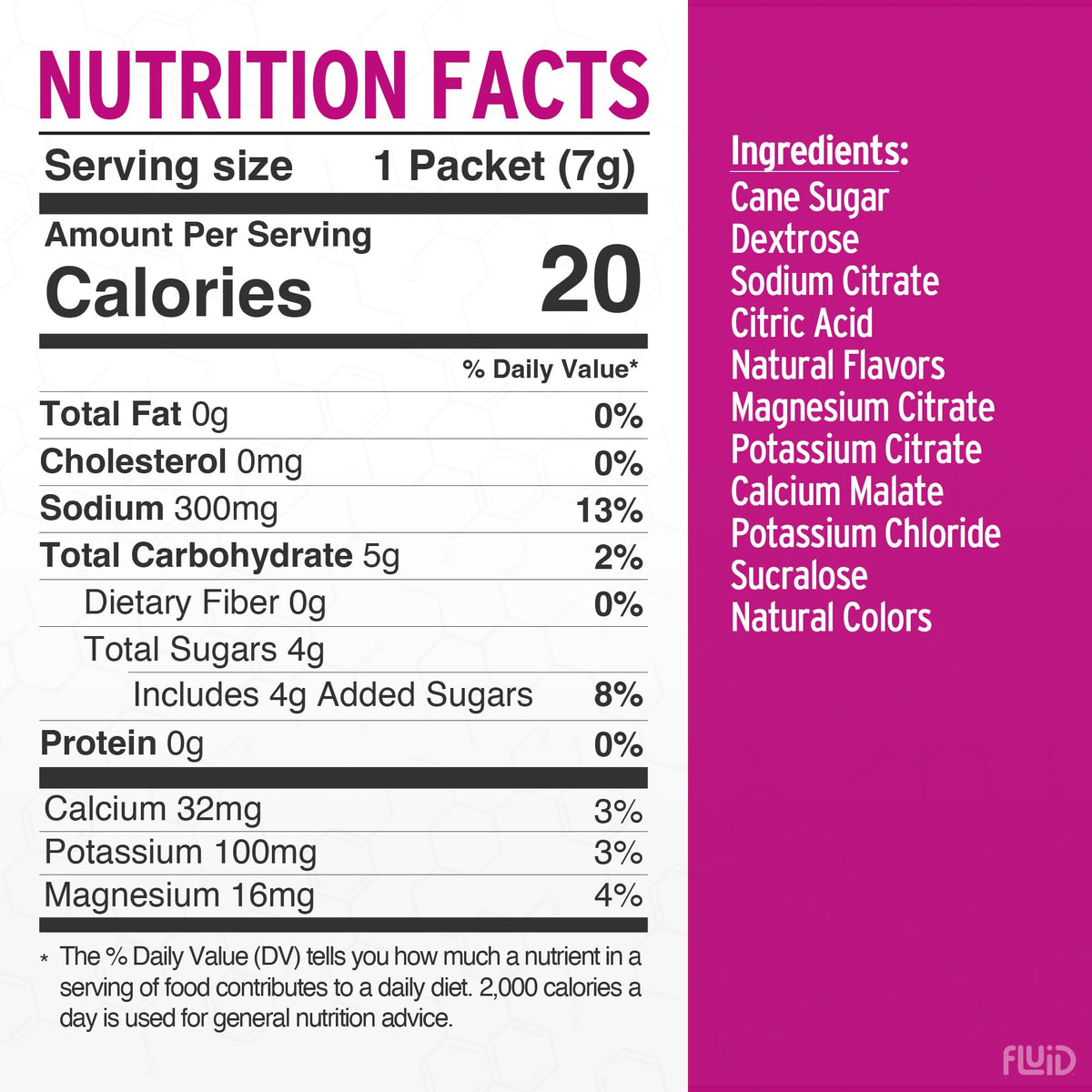 Fluid Tactical - 25 Count Electrolyte Powder