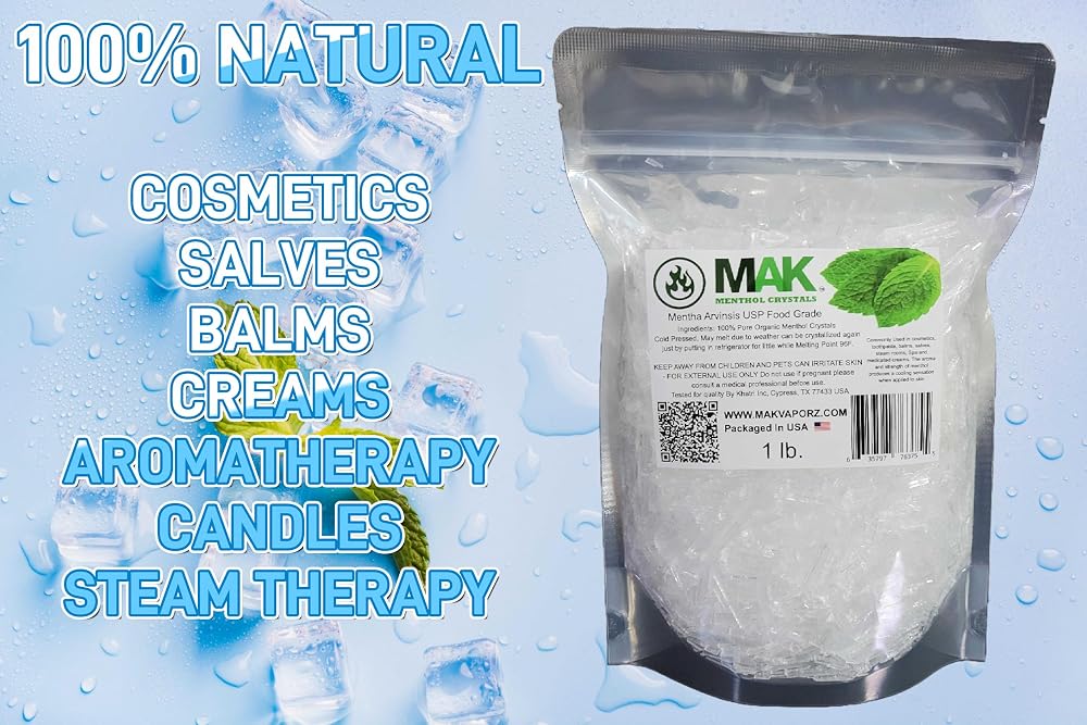 MAK Menthol Crystal Pure Organic Menthol Crystals - 1 LB - image 2