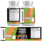 Clean Nutraceuticals Turmeric Moringa Supplement - 120 Capsules - image 9