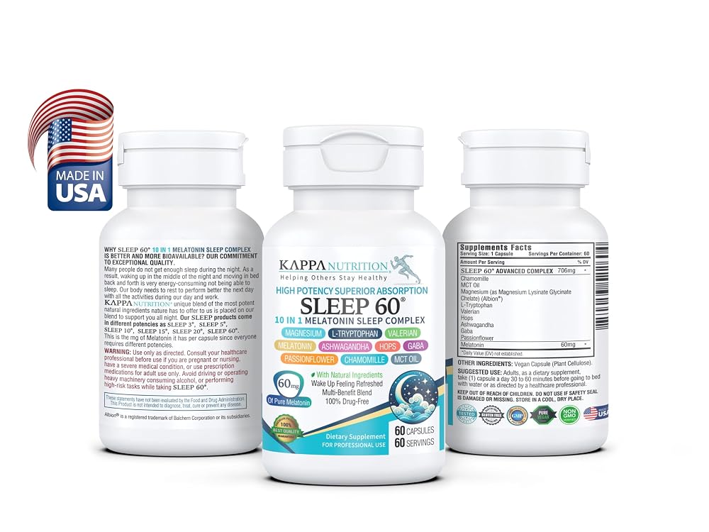 KAPPA NUTRITION Sleep 60 Melatonin Sleep Aid - 60 Capsules - image 2