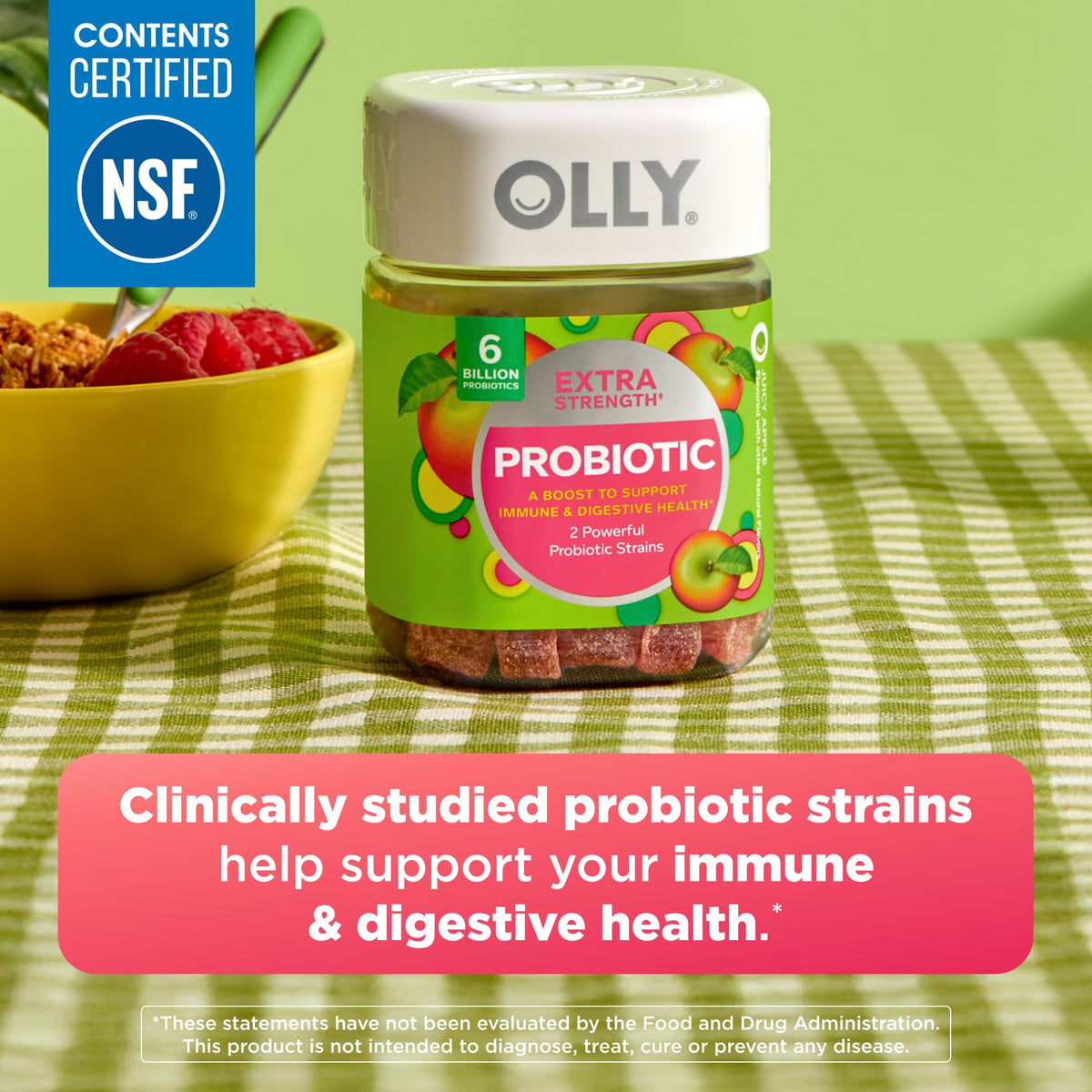 OLLY Extra Strength Probiotic Chewable Gummy - 50 Count - image 2