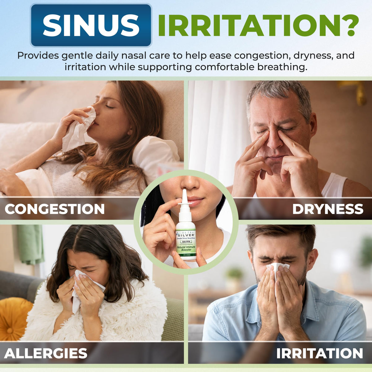 Ultra Silver Colloidal Silver Nasal Spray for Sinus Comfort - 2 fl oz - image 7