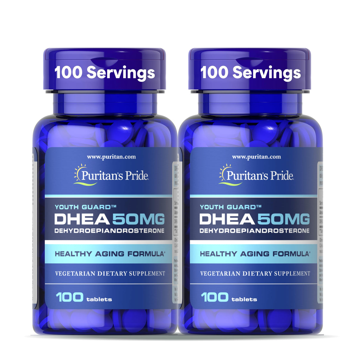 Puritan's Pride Youth Guard DHEA 50mg - 200 Tablets