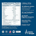 NUTRATEMPLE Probiotics 4-in-1 Digestive Enzymes - 60 Capsules - image 2