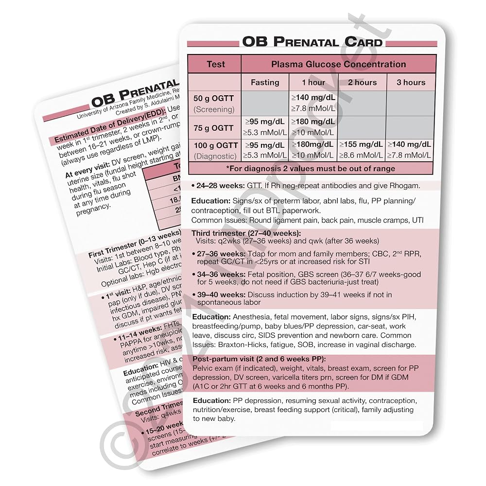 MDpocket OB Prenatal Card - 1 Card - image 2