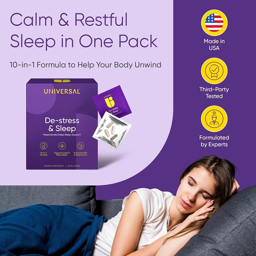 Universal U De-Stress & Deep Sleeping Supplement - 30 Packs - image 2