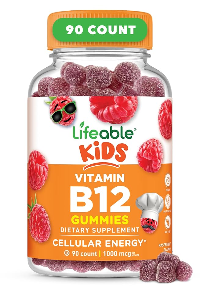 Lifeable Vitamin B12 1000 mcg Vegan Gummies for Kids - 90 Count