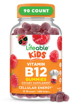 Lifeable Vitamin B12 1000 mcg Vegan Gummies for Kids - 90 Count