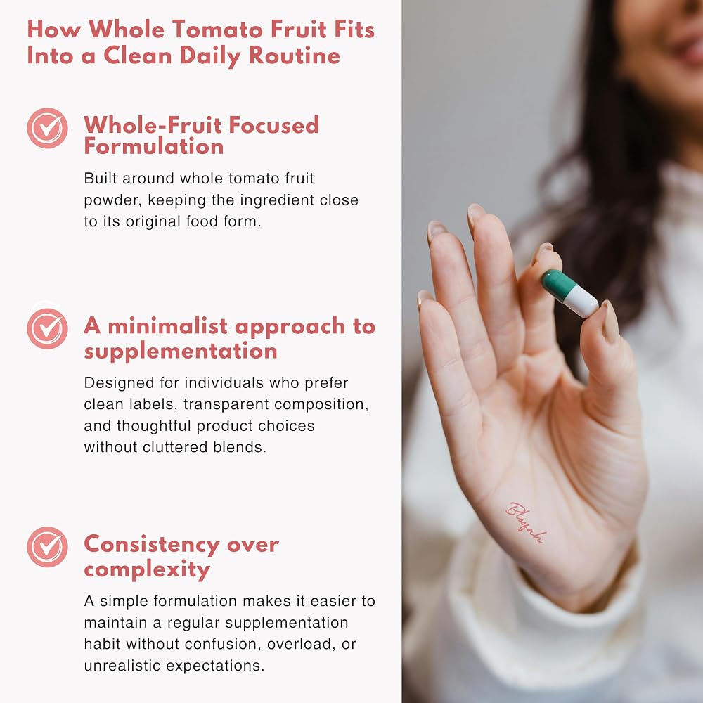 Bloofah Lycopene Supplement 500mg Tomato Powder - 180 Capsules - image 6