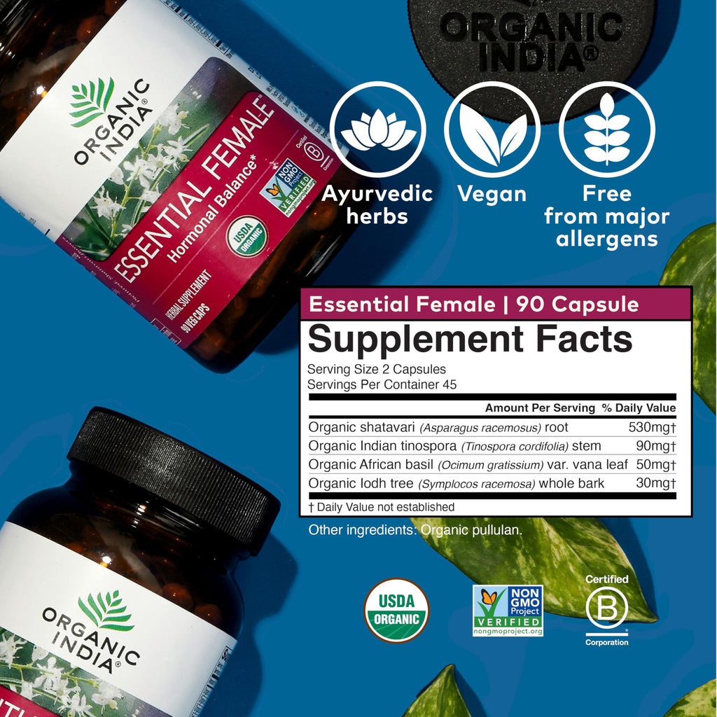 ORGANIC INDIA Essential Female Herbal Supplement - 90 Capsules - image 6