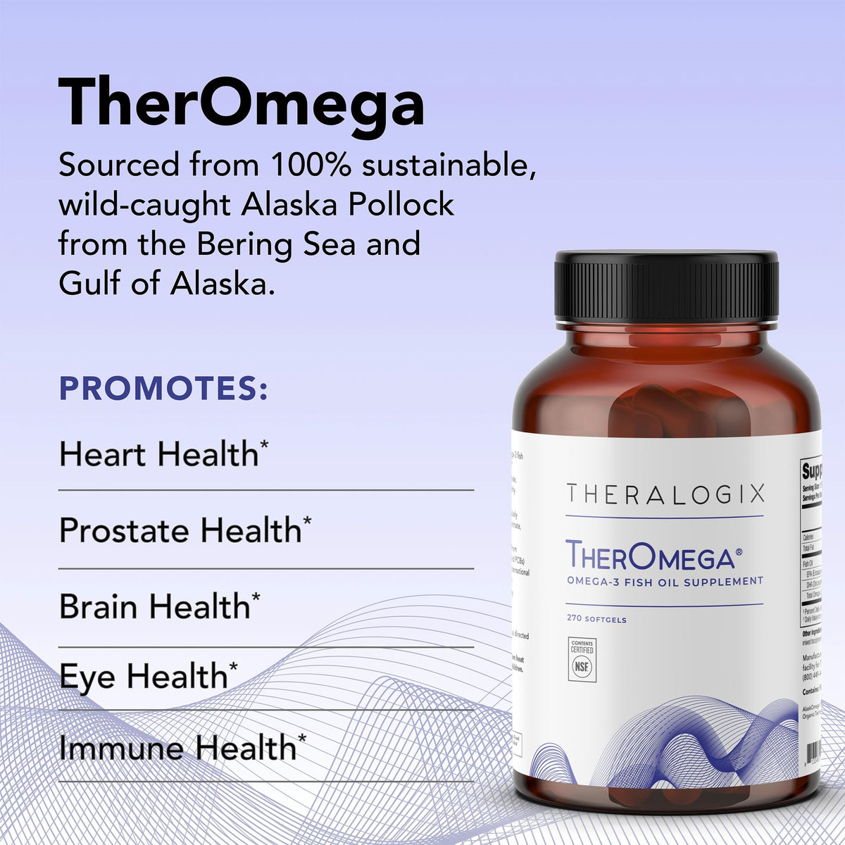 Theralogix TherOmega Omega-3 Fish Oil Supplement - 270 Softgels - image 2